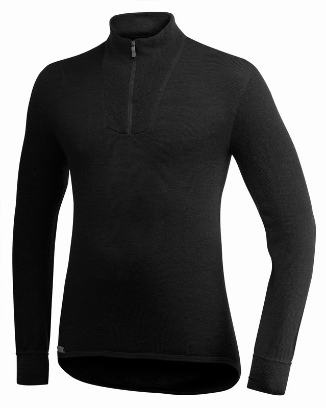 [7222] Zip Turtleneck 200 (Black, XXS)