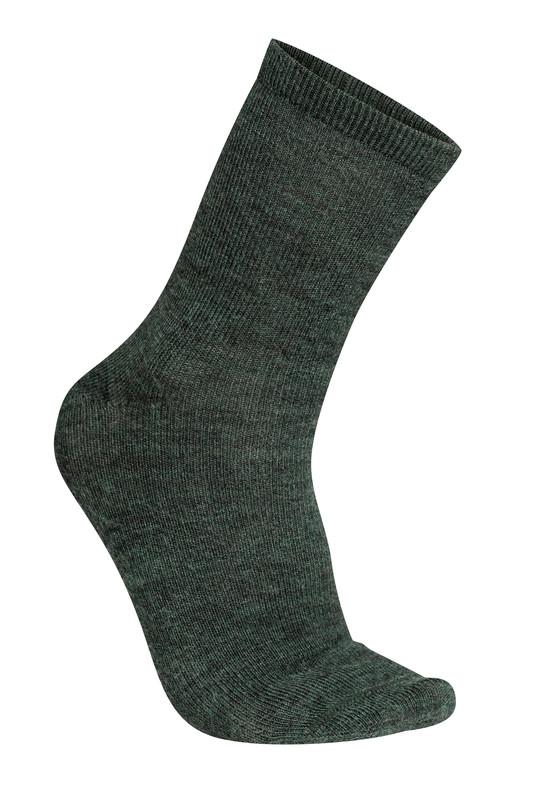 [3411] Kids Socks Liner Classic (Forest Green, 25/27)